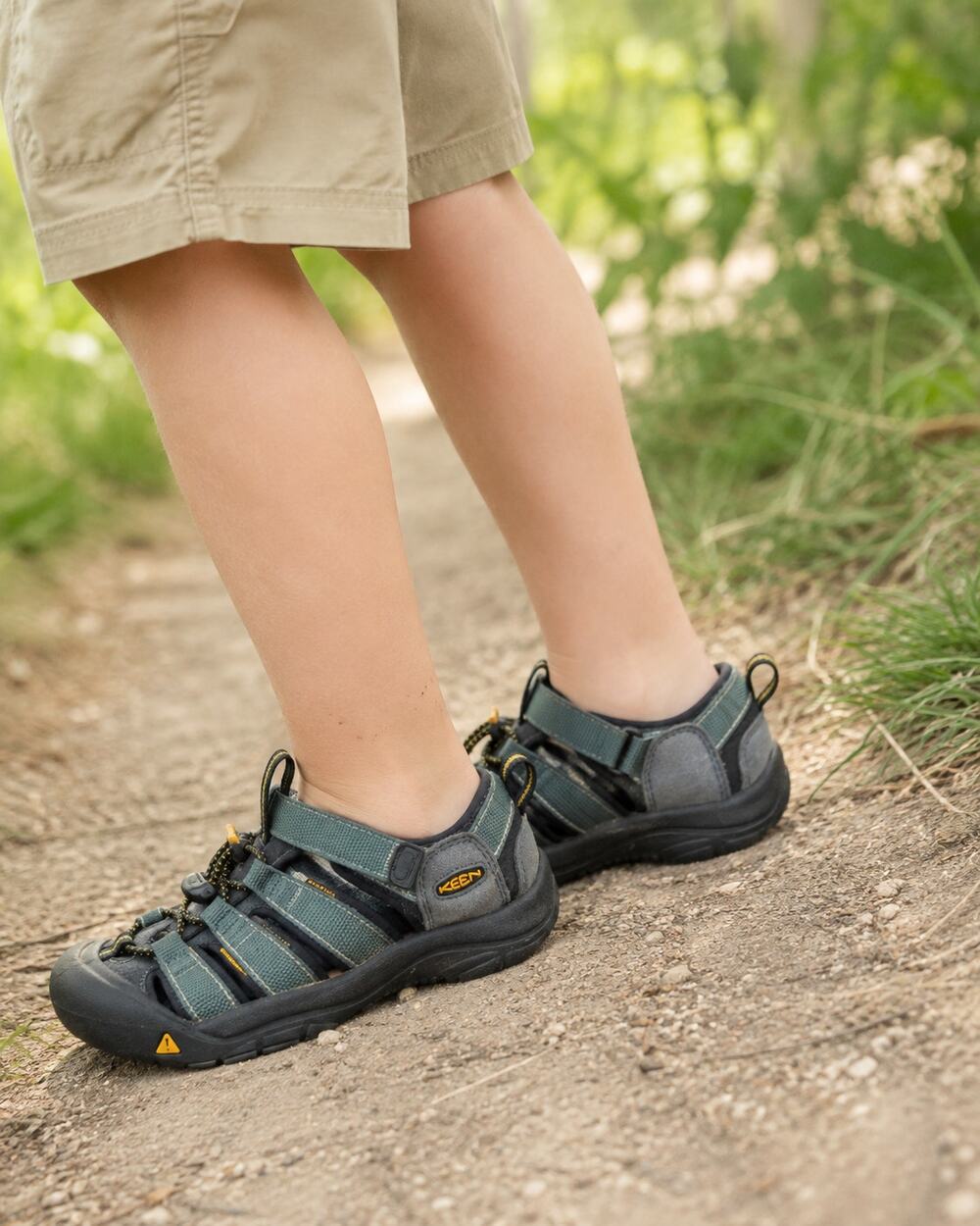 Keen Newport H2 Green Outdoor Hiking Sandals Kids 3 Casual Waterproof Rubber